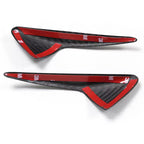 Tesla Model 3 / Y (2017–2023), Model S / X (2016–2022) – Real Dry Carbon Fiber Side Camera Covers