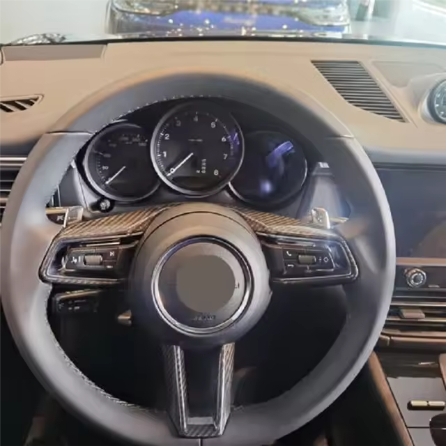 Porsche Taycan - Dry Carbon Fiber Steering Wheel Cover Trim