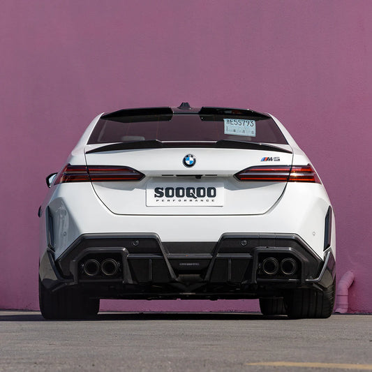 BMW M5 G90 - SOOQOO Prepreg Carbon Fiber Roof Spoiler