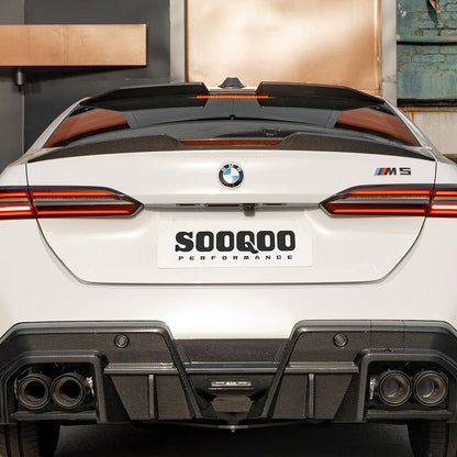 BMW M5 G90 - SOOQOO Prepreg Carbon Fiber Rear Spoiler