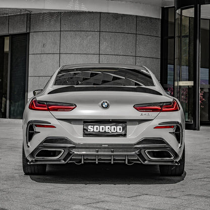 BMW 8 Series G16 Gran Coupe - SOOQOO Prepreg Carbon Fiber Rear Diffuser
