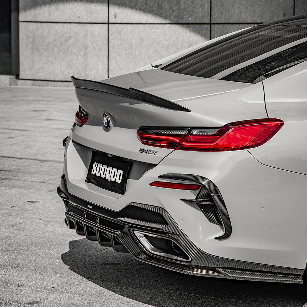 BMW 8 Series G16 Gran Coupe - SOOQOO Prepreg Carbon Fiber Rear Diffuser