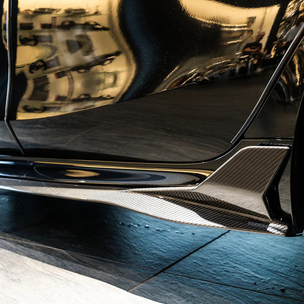 BMW M8 F92 / F93 - SOOQOO Prepreg Carbon Fiber Side Skirt