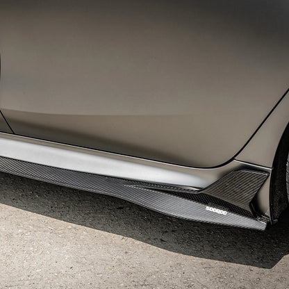 BMW M8 F92 / F93 - SOOQOO Prepreg Carbon Fiber Side Skirt