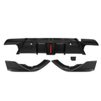 BMW X6M F96 - SOOQOO Prepreg Carbon Fiber Rear Diffuser w/ Brake Light