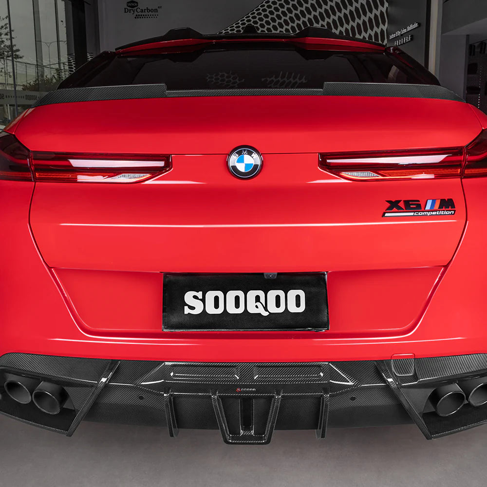 BMW X6M F96 - SOOQOO Prepreg Carbon Fiber Rear Diffuser