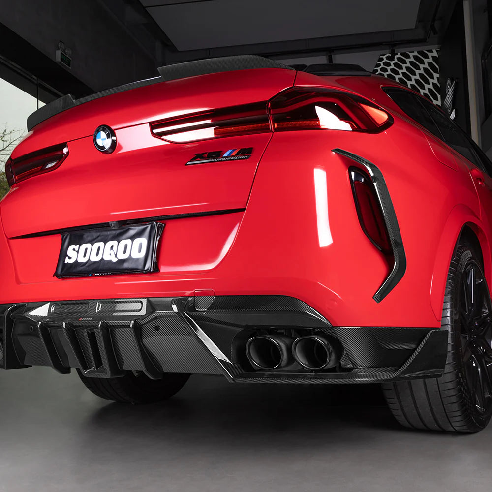 BMW X6M F96 - SOOQOO Prepreg Carbon Fiber Rear Diffuser