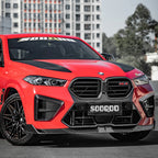 BMW X6M F96 LCI - SOOQOO Prepreg Carbon Fiber Front Lip
