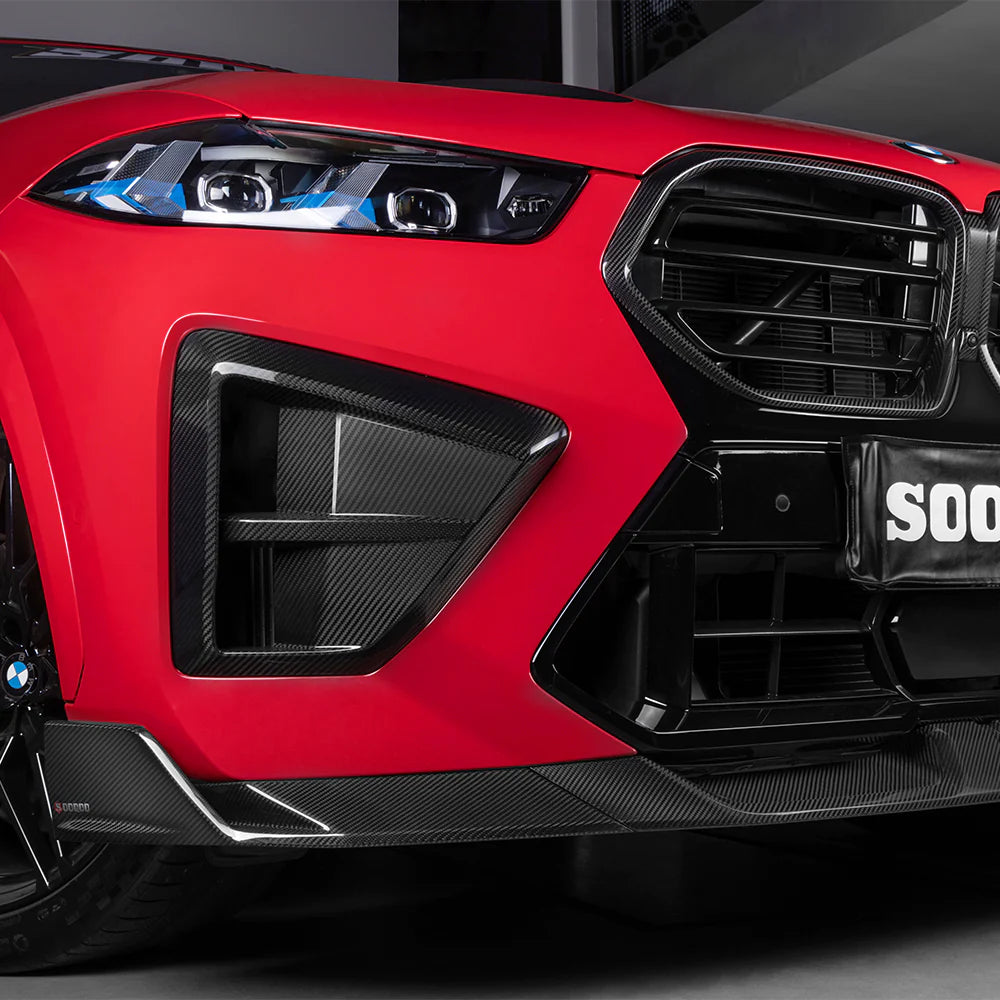 BMW X6M F96 LCI - SOOQOO Prepreg Carbon Fiber Front Lip
