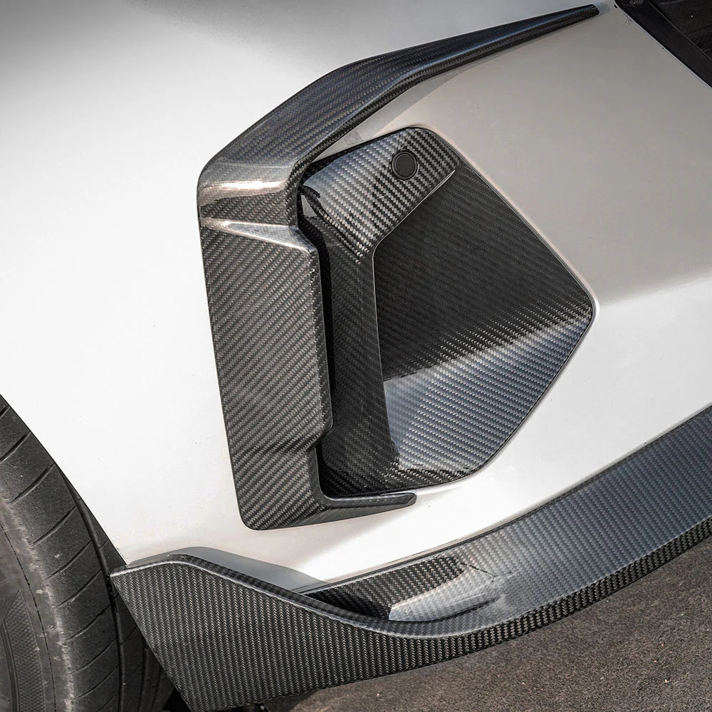 BMW 5 Series G60 / G61 - SOOQOO Prepreg Carbon Fiber Front Bumper Insert