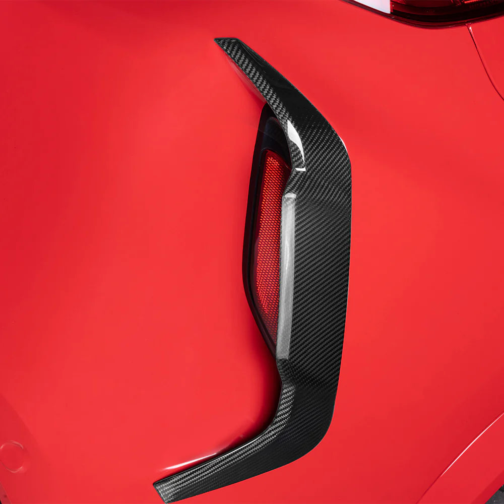BMW X6M F96 - SOOQOO Prepreg Carbon Fiber Rear Bumper Insert