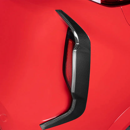 BMW X6M F96 - SOOQOO Prepreg Carbon Fiber Rear Bumper Insert