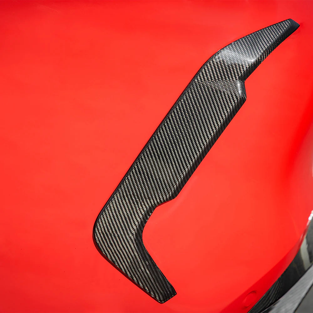BMW X6M F96 - SOOQOO Prepreg Carbon Fiber Rear Bumper Insert