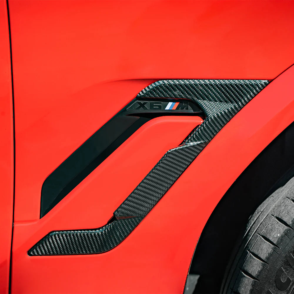 BMW X6M F96 - SOOQOO Prepreg Carbon Fiber Side Fender Trim