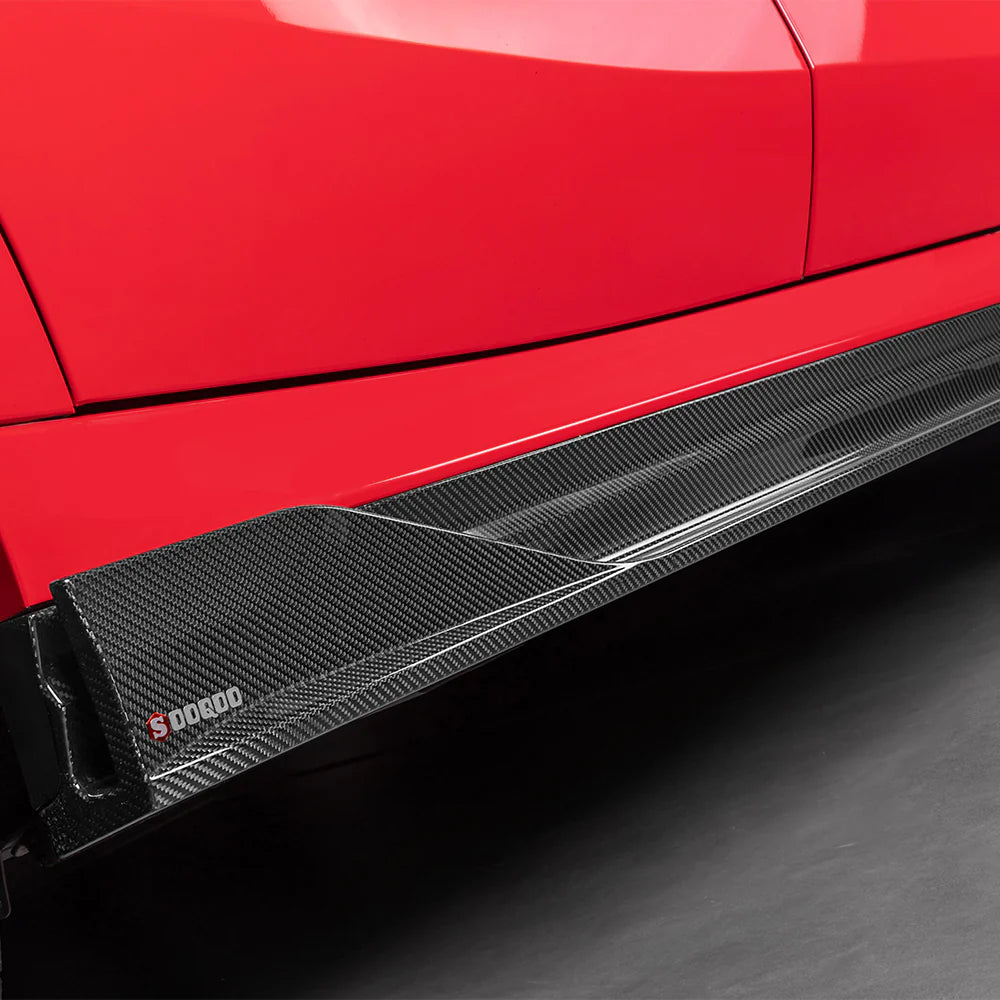 BMW X6M F96 / X6 G06 - SOOQOO Prepreg Carbon Fiber Side Skirt