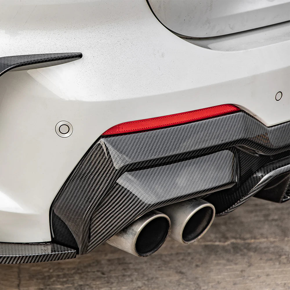 BMW 4 Series G22/G23 - SOOQOO Prepreg Carbon Fiber Rear Diffuser