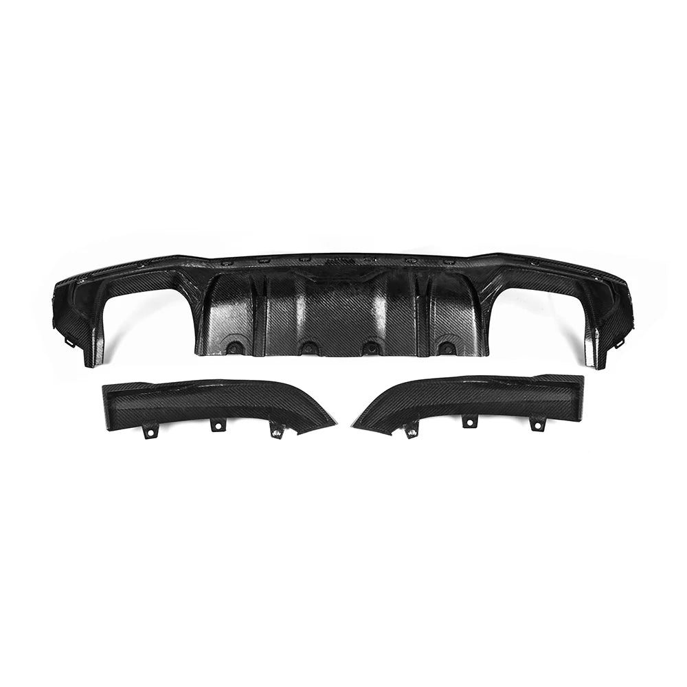 BMW 4 Series G22/G23 - SOOQOO Prepreg Carbon Fiber Rear Diffuser