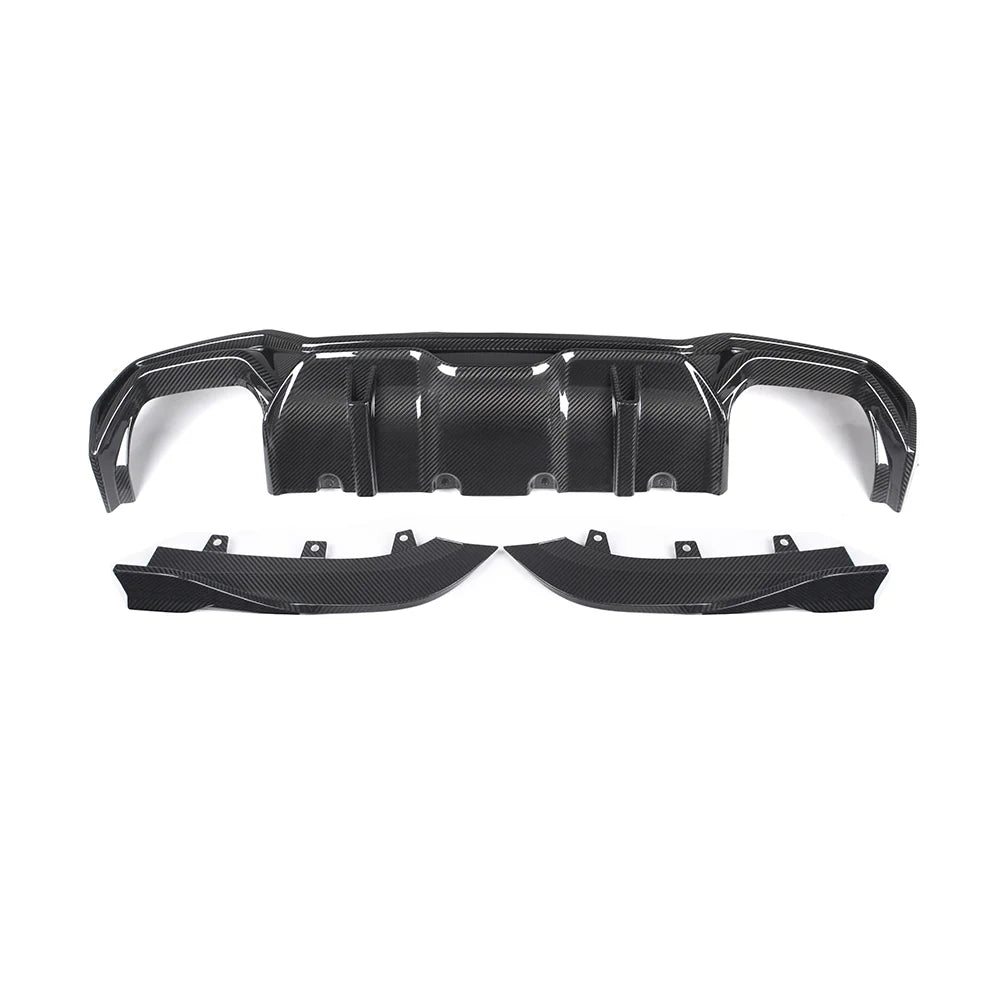 BMW 4 Series G22/G23 - SOOQOO Prepreg Carbon Fiber Rear Diffuser