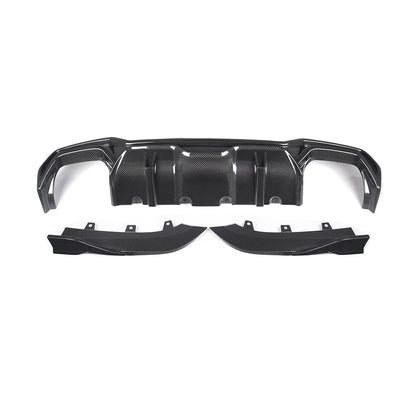 BMW 4 Series G22/G23 - SOOQOO Prepreg Carbon Fiber Rear Diffuser