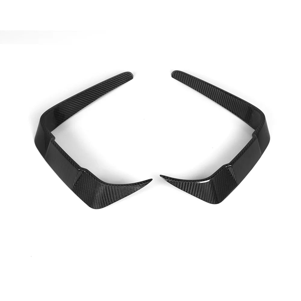 BMW M2 F87 LCI - SOOQOO Prepreg Carbon Fiber Front Bumper Inserts