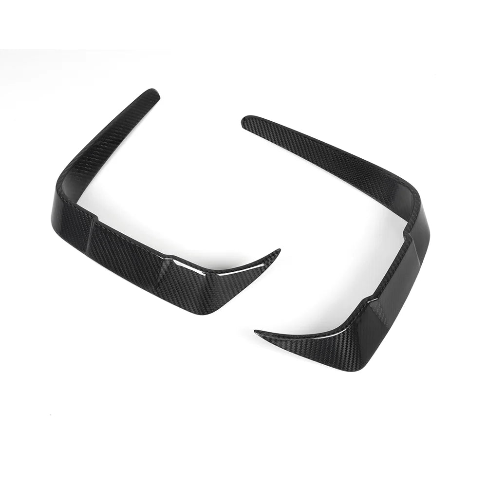 BMW M2 F87 LCI - SOOQOO Prepreg Carbon Fiber Front Bumper Inserts