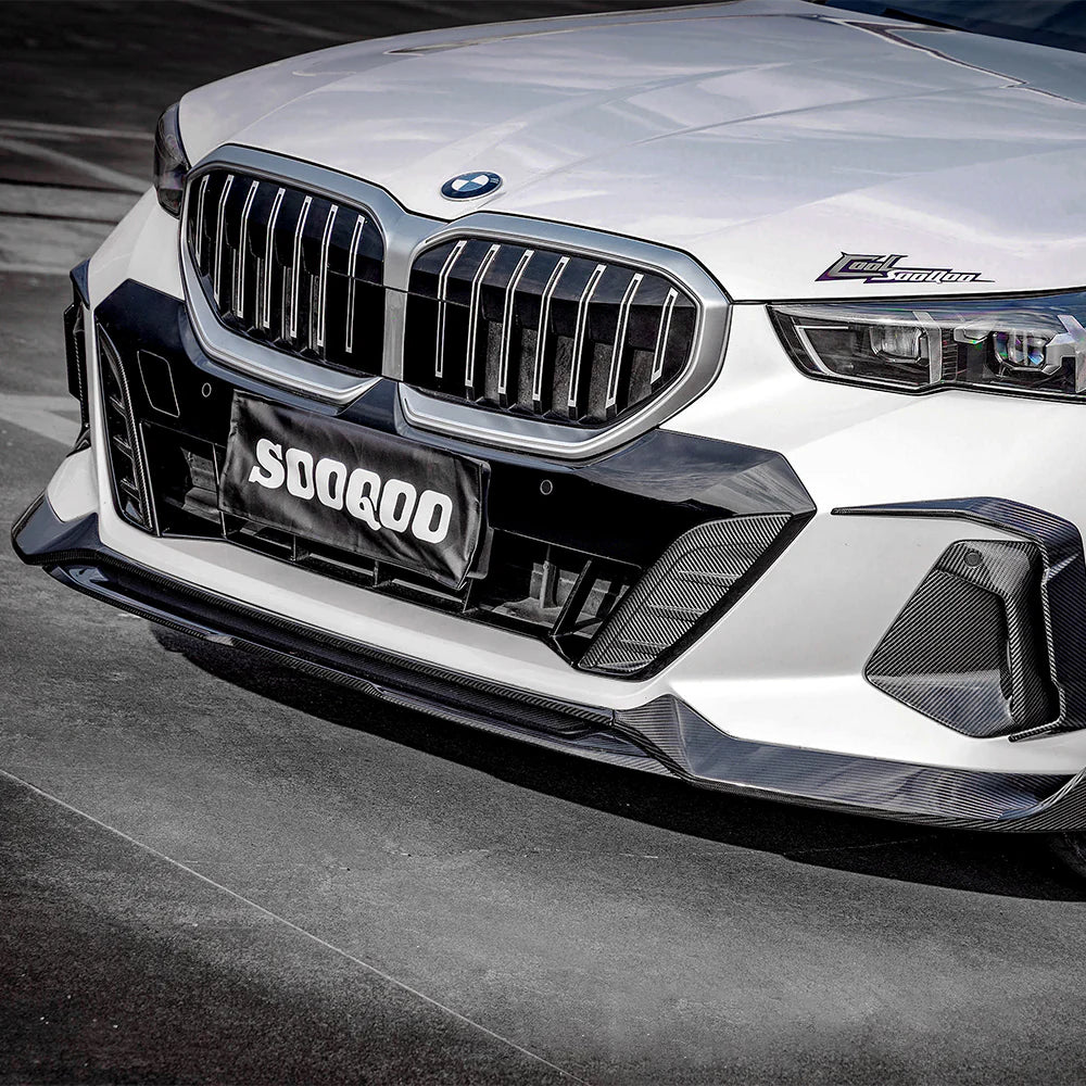 BMW 5 Series G60 / G61 / G68 - SOOQOO Prepreg Carbon Fiber Front Lip