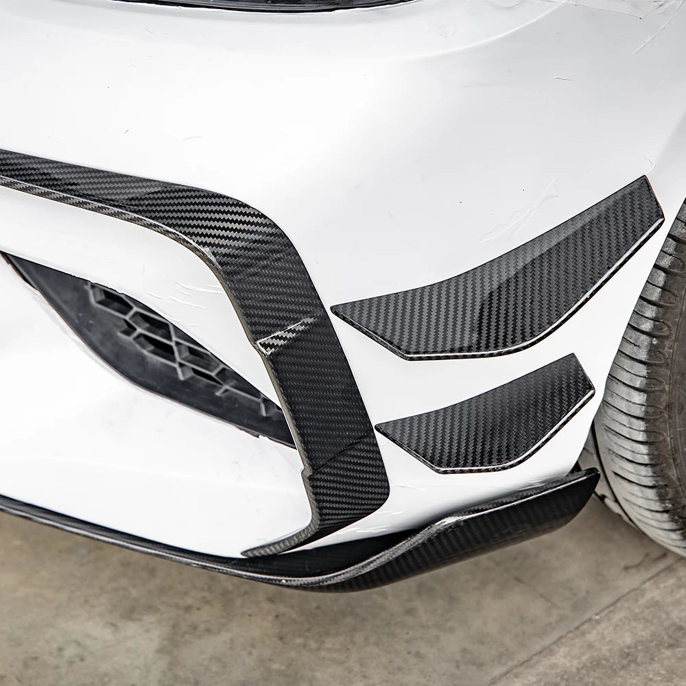 BMW M2 F87 - SOOQOO Prepreg Carbon Fiber Front Canards