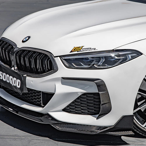BMW 8 Series G14 / G15 / G16 - SOOQOO Prepreg Carbon Fiber Front Bumper Insert