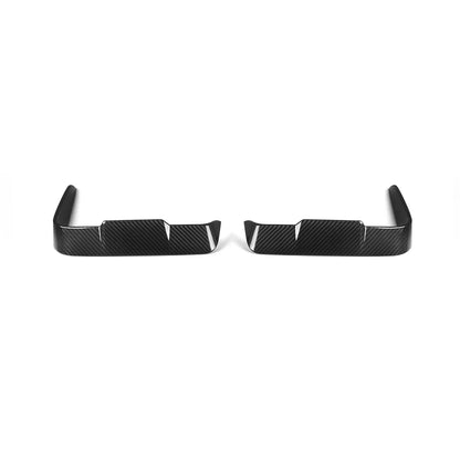 BMW 4 Series G22/G23 - SOOQOO Prepreg Carbon Fiber Front Bumper Inserts