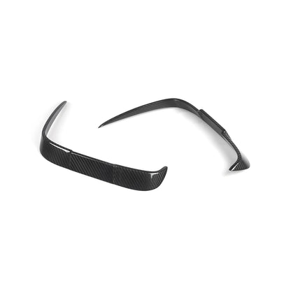 BMW M2 F87 - SOOQOO Prepreg Carbon Fiber Rear Bumper Inserts