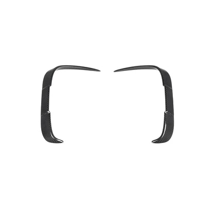 BMW M2 F87 - SOOQOO Prepreg Carbon Fiber Rear Bumper Inserts
