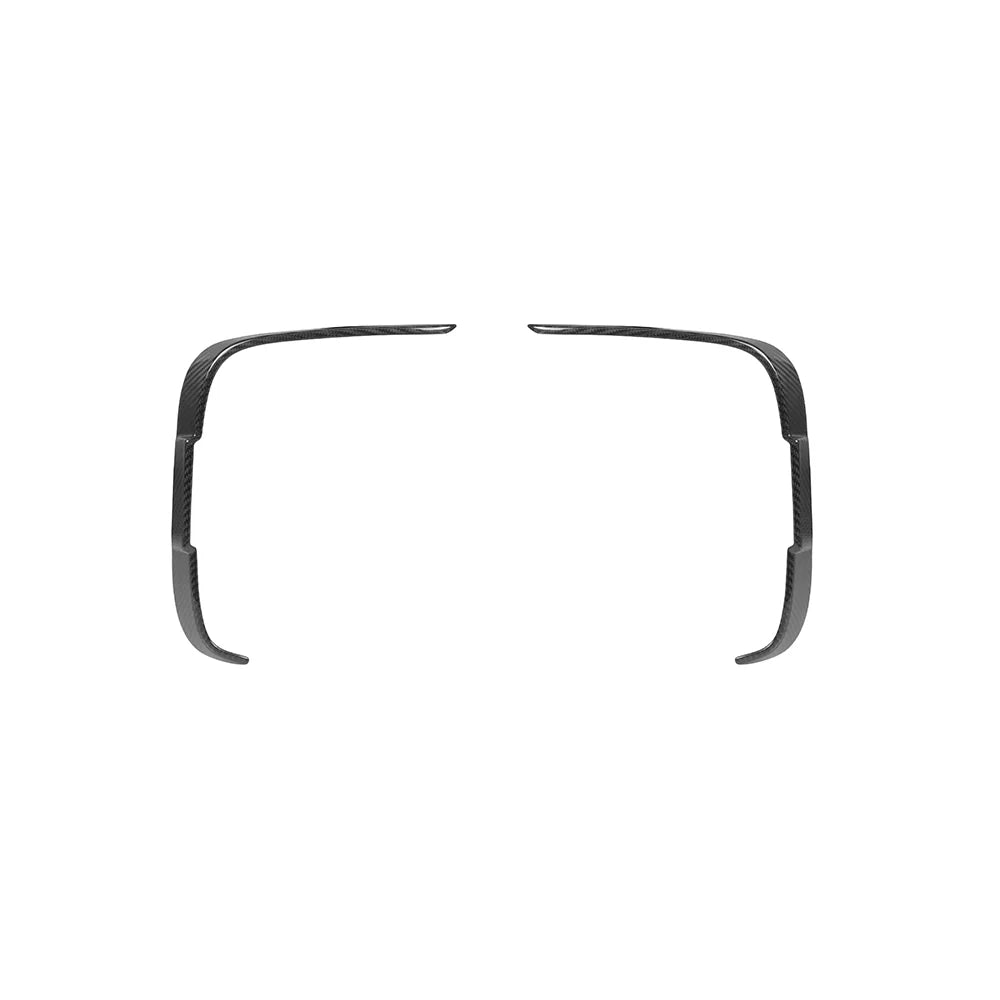 BMW M2 F87 - SOOQOO Prepreg Carbon Fiber Rear Bumper Inserts