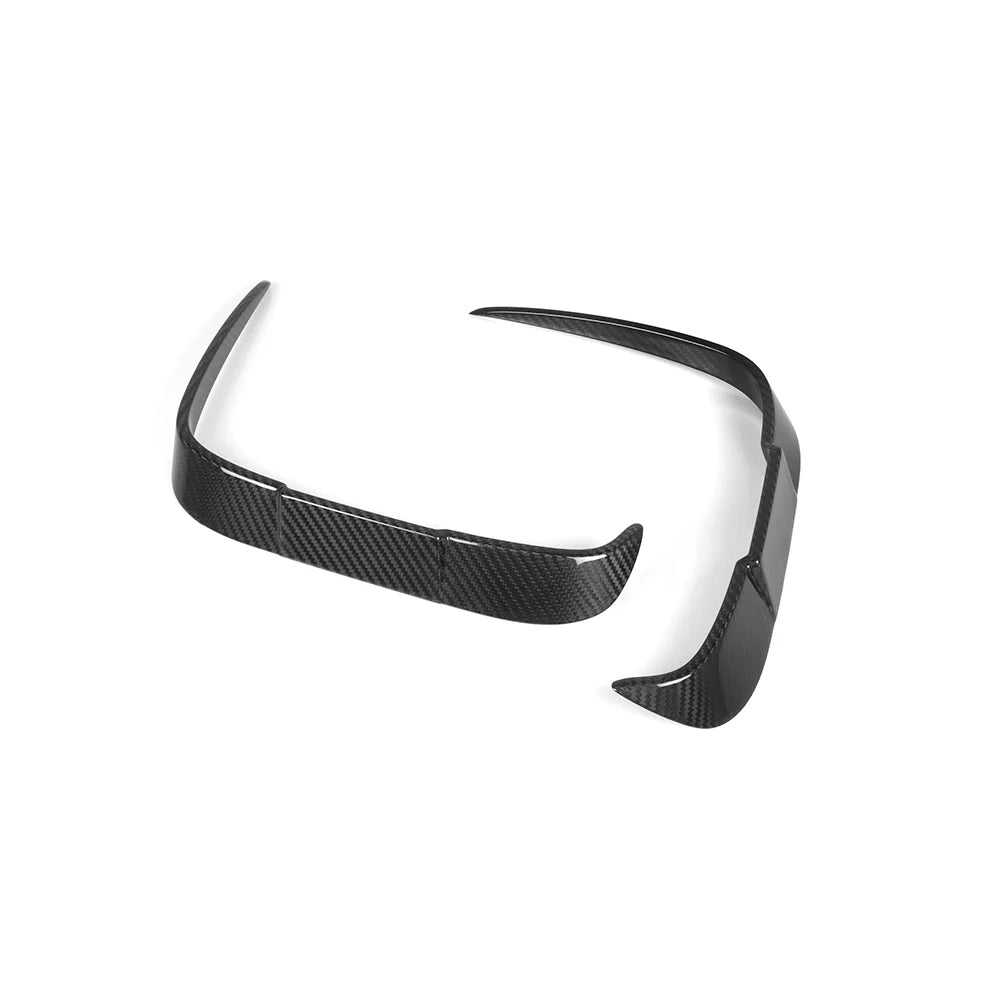 BMW M2 F87 - SOOQOO Prepreg Carbon Fiber Rear Bumper Inserts