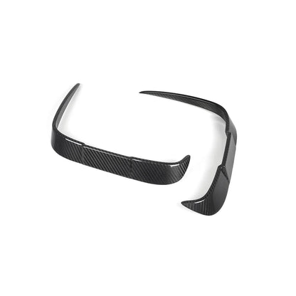 BMW M2 F87 - SOOQOO Prepreg Carbon Fiber Rear Bumper Inserts