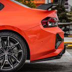 BMW M2 G87 - SOOQOO Prepreg Carbon Fiber Rear Bumper Inserts