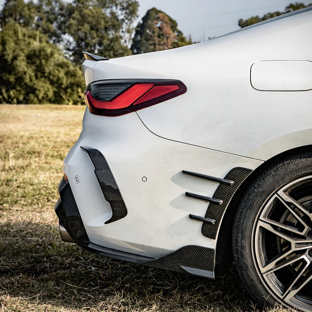 BMW 4 Series G22/G23 - SOOQOO Prepreg Carbon Fiber Rear Arch Trims