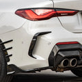 BMW 4 Series G22/G23 - SOOQOO Prepreg Carbon Fiber Rear Bumper Insert