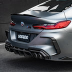 BMW M8 F91 / F92 / F93- SOOQOO Prepreg Carbon Fiber Rear Bumper Insert