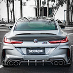 BMW M8 F91 / F92 / F93- SOOQOO Prepreg Carbon Fiber Rear Bumper Insert