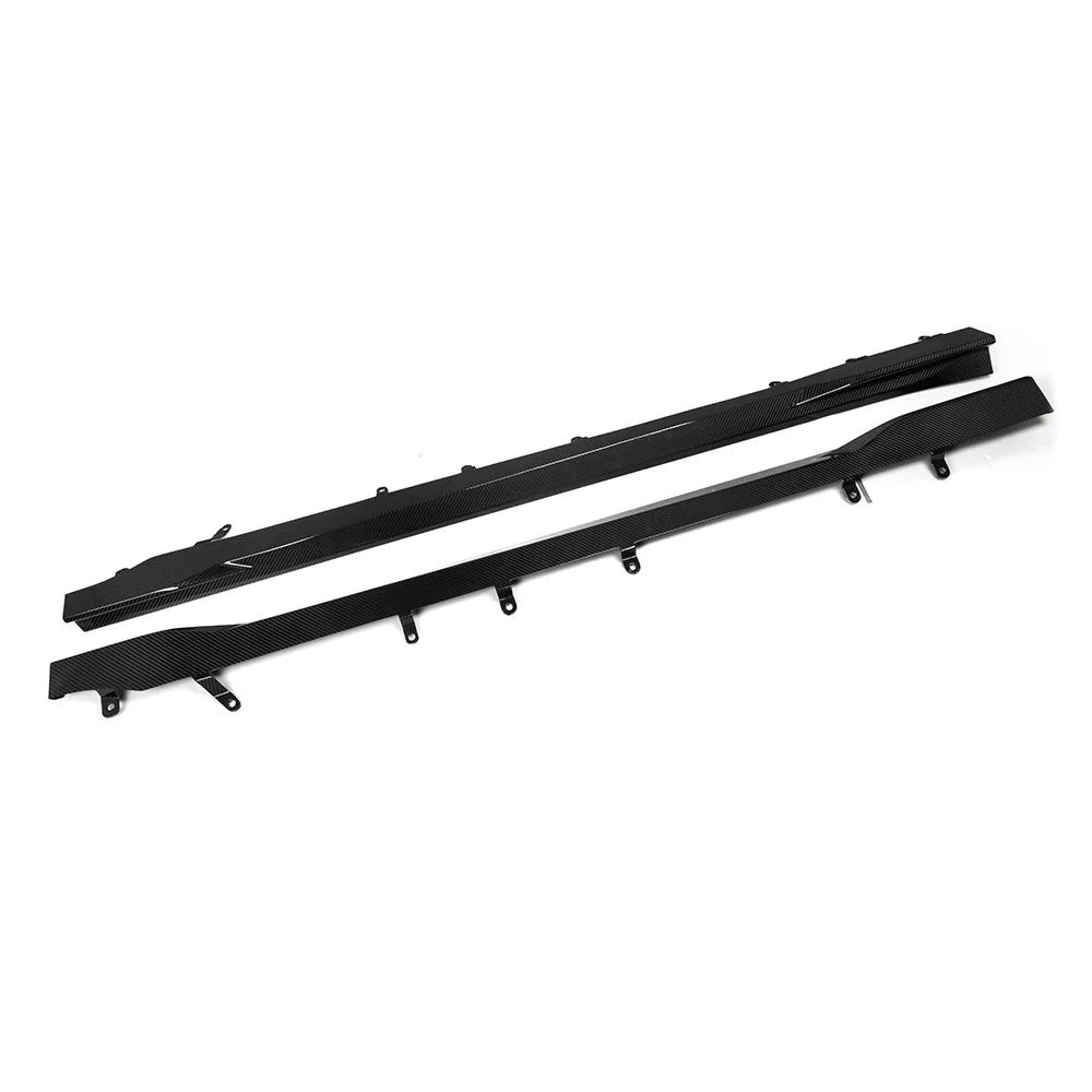 BMW G87 M2 Carbon Fiber Side Skirt Extensions