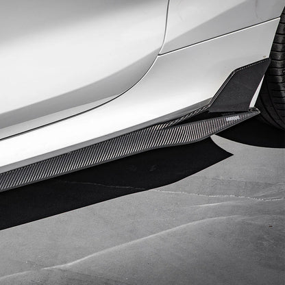 BMW M8 F92 / F93 - SOOQOO Prepreg Carbon Fiber Side Skirt