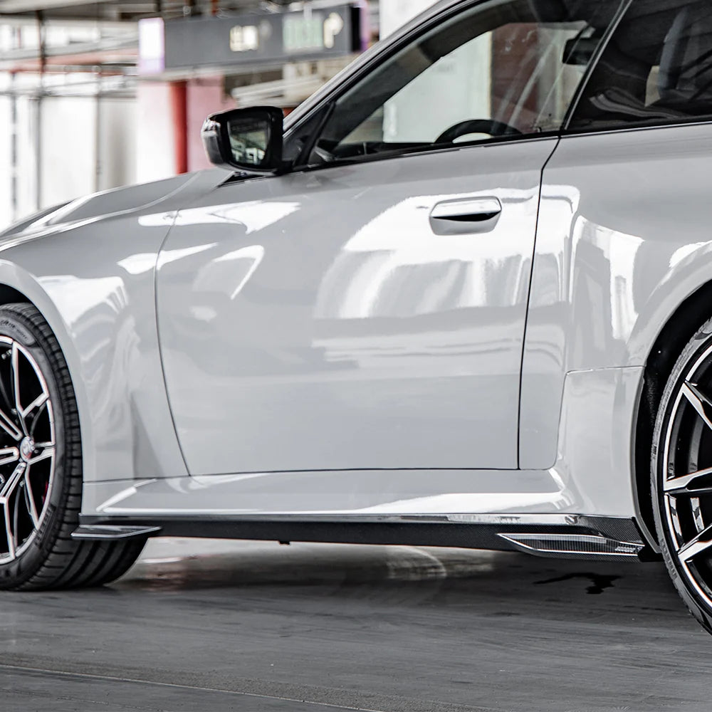 BMW G87 M2 Carbon Fiber Side Skirt Extensions