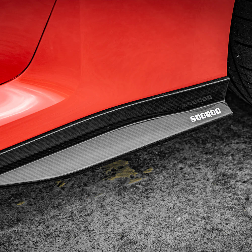BMW G87 M2 Carbon Fiber Side Skirt Extensions