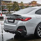 BMW G26 4 Series – SOOQOO Prepreg Carbon Fiber Single Tip Rear Diffuser