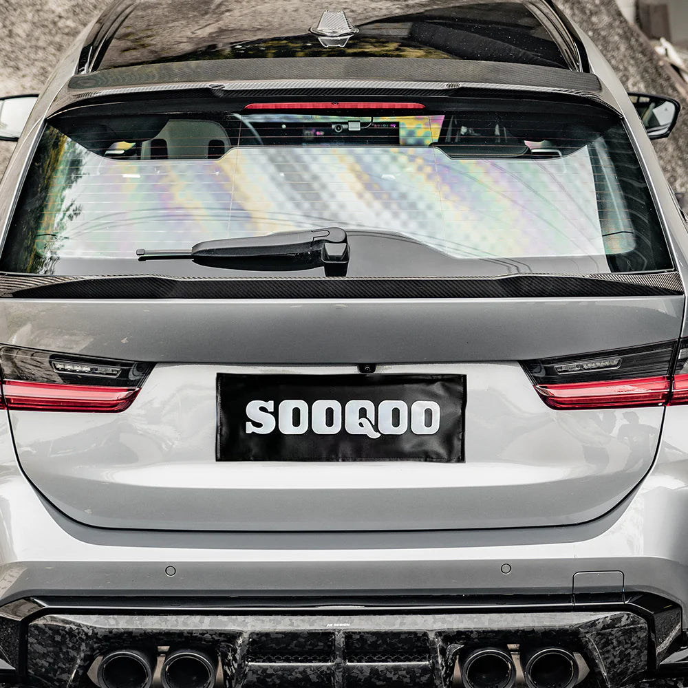 BMW M3 G81 – SOOQOO Prepreg Carbon Fiber Rear Spoiler
