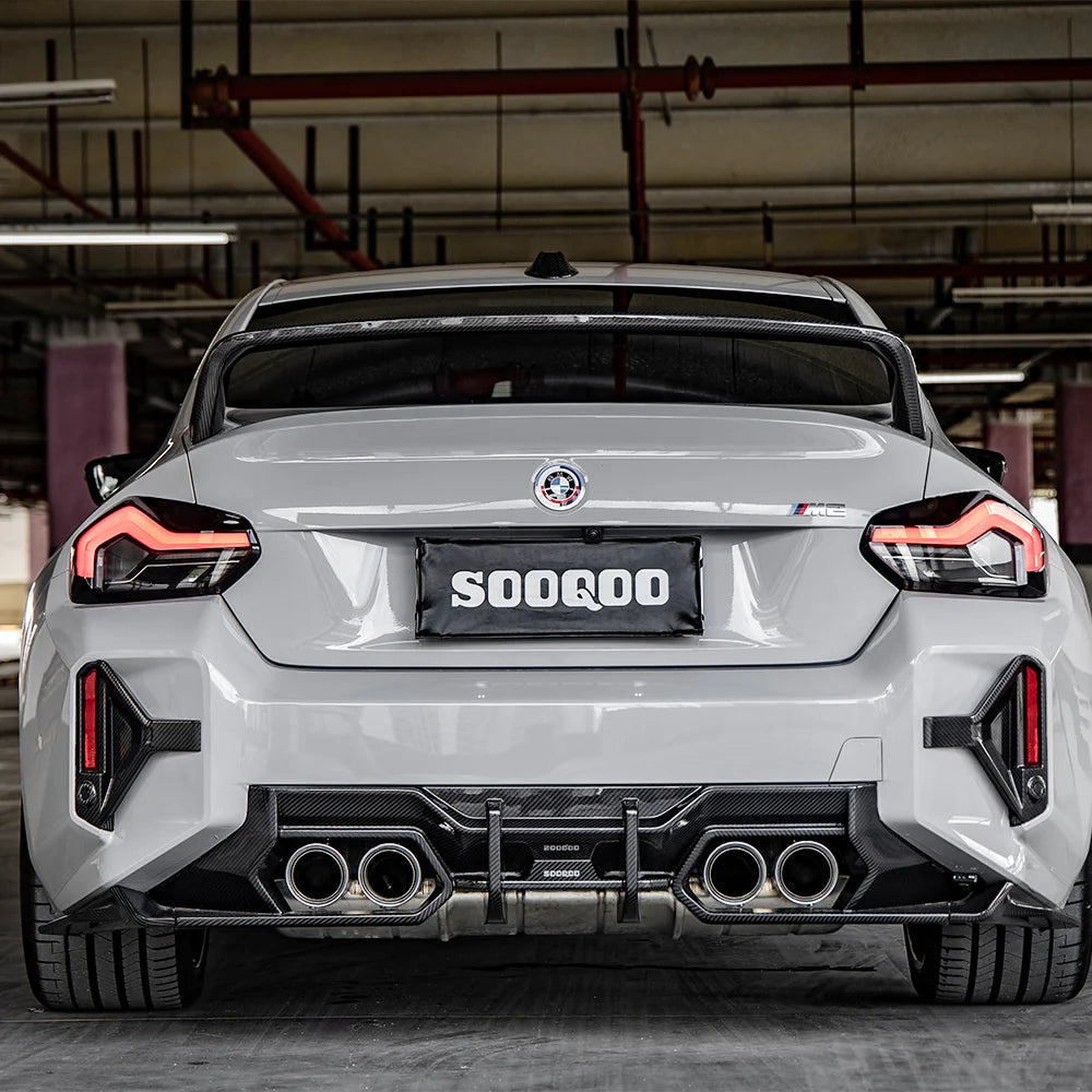 BMW G87 M2 SOOQOO Rear Carbon Fiber Diffuser