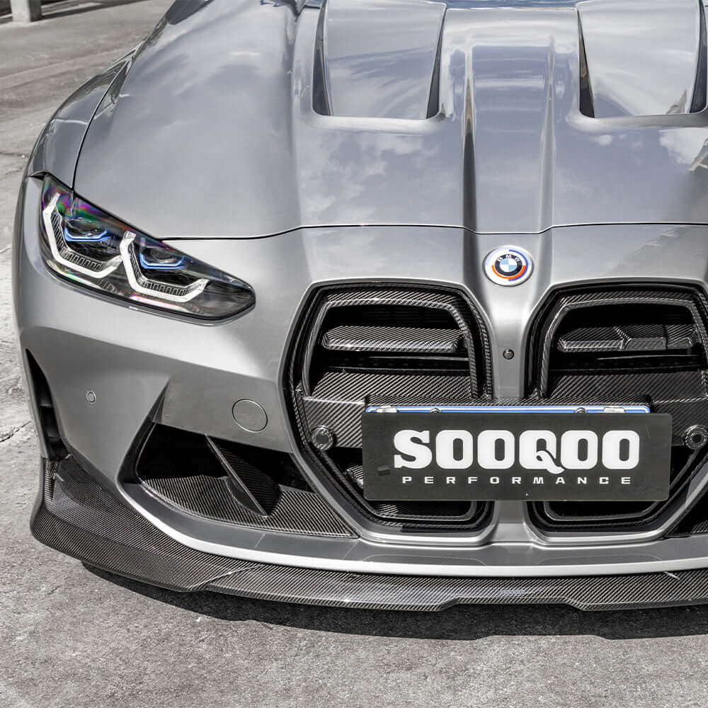 BMW G80/G82 M3 M4 – SOOQOO V2 Prepreg Carbon Fiber Front Lip