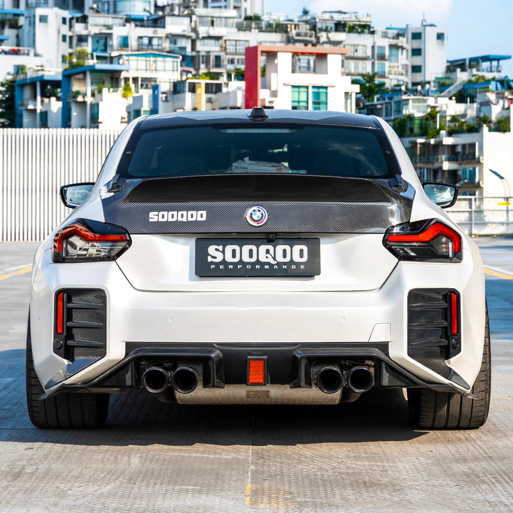 BMW M2 G87 - SOOQOO V3 Prepreg Carbon Fiber Rear Diffuser
