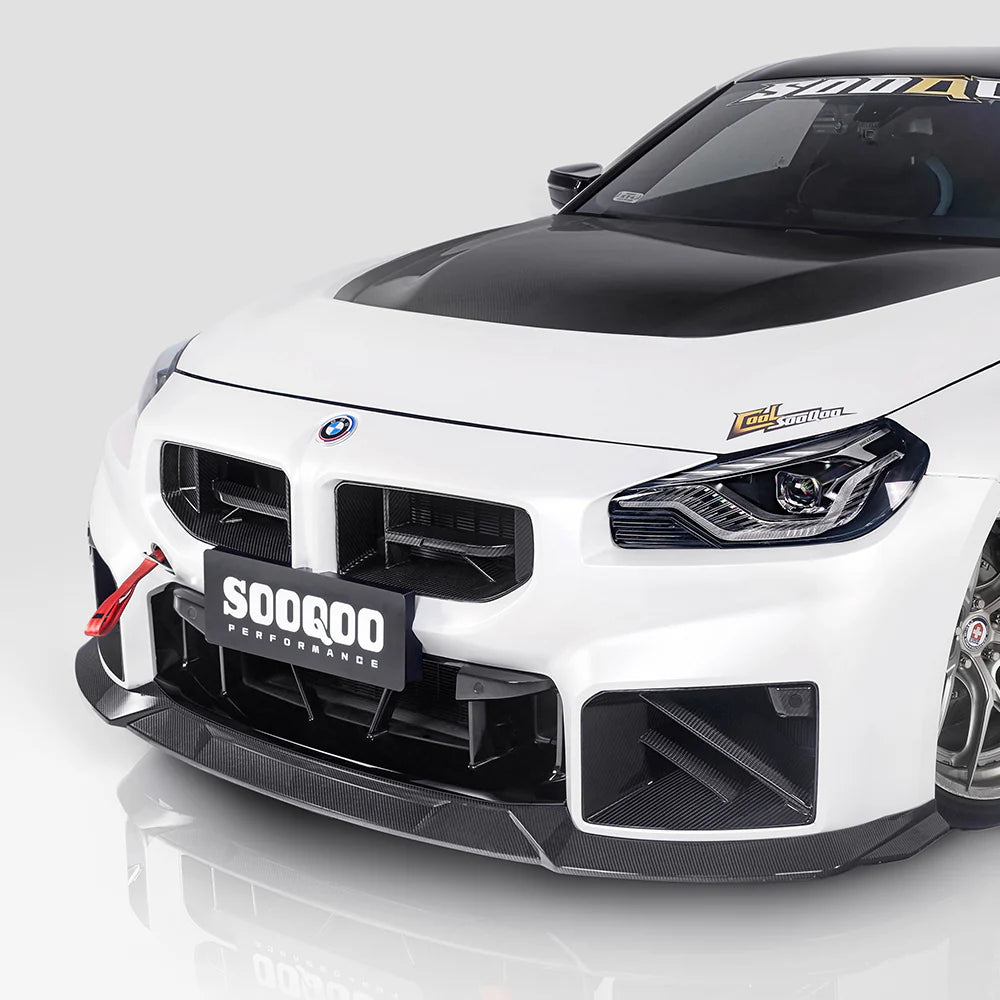 BMW M2 G87 - SOOQOO V3 Prepreg Carbon Fiber Front Lip