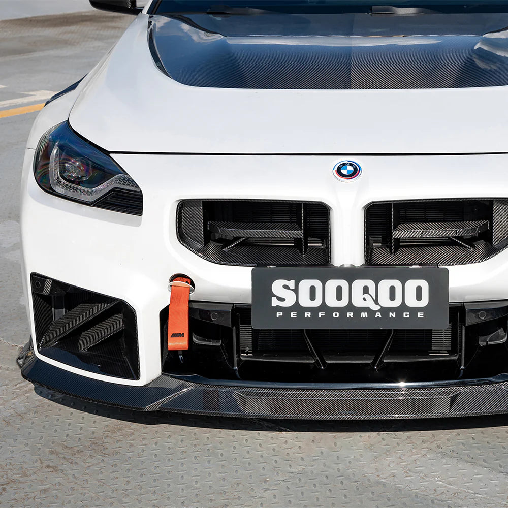 BMW M2 G87 - SOOQOO V3 Prepreg Carbon Fiber Front Lip